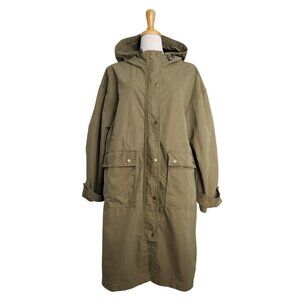 Old Navy Olive Green Water-Resistant Oversized Hooded Parka Womens L